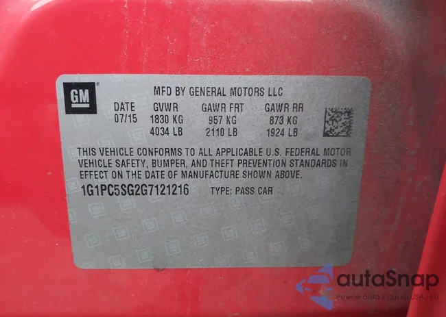 1G1PC5SG2G7121216: 43912352