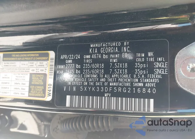 5XYK33DF5RG216840: 43912369