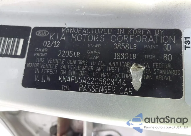 KNAFU5A22C5603144: 43911544