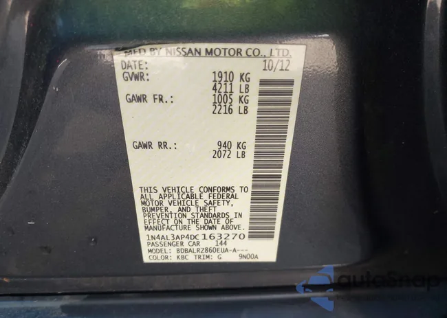 1N4AL3AP4DC163270: 43911562