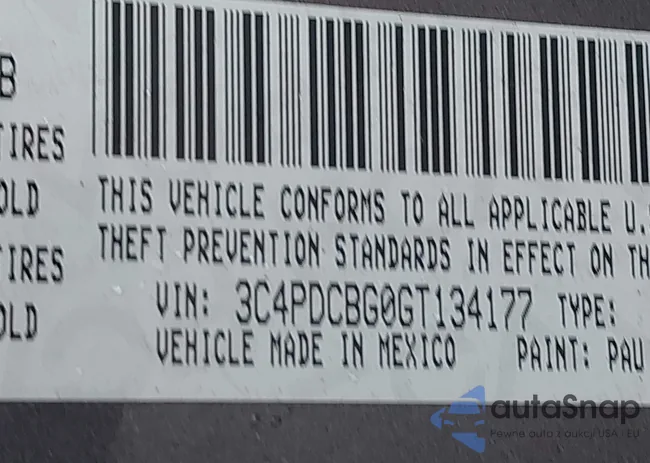 3C4PDCBG0GT134177: 43911705