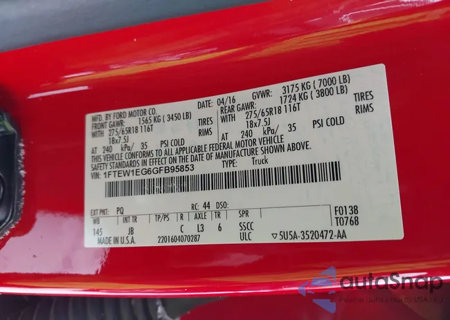 1FTEW1EG6GFB95853: 43912932