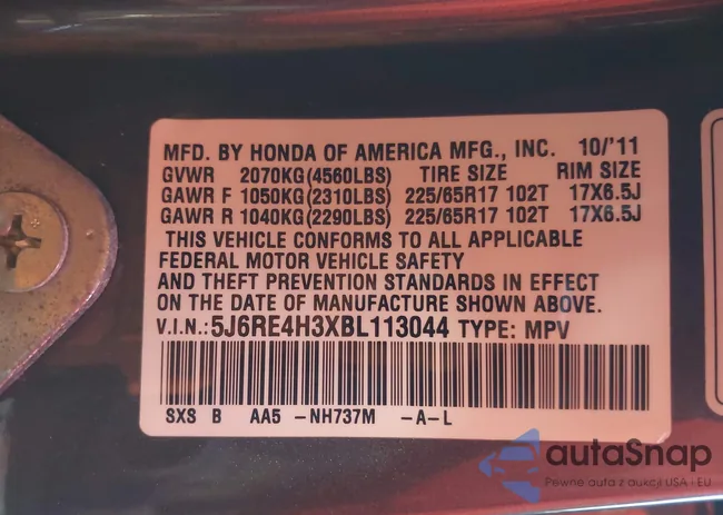 5J6RE4H3XBL113044: 43913107