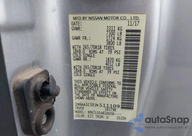 1N6AA1C50JN511109: 43913249