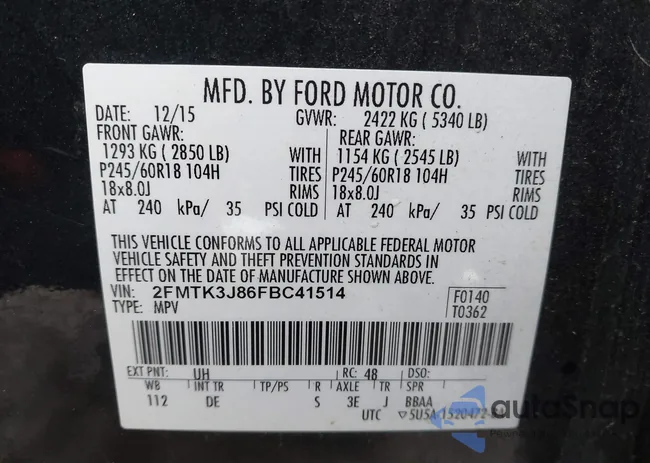 2FMTK3J86FBC41514: 43913347