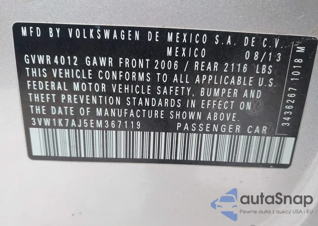 3VW1K7AJ5EM367119: 43913374