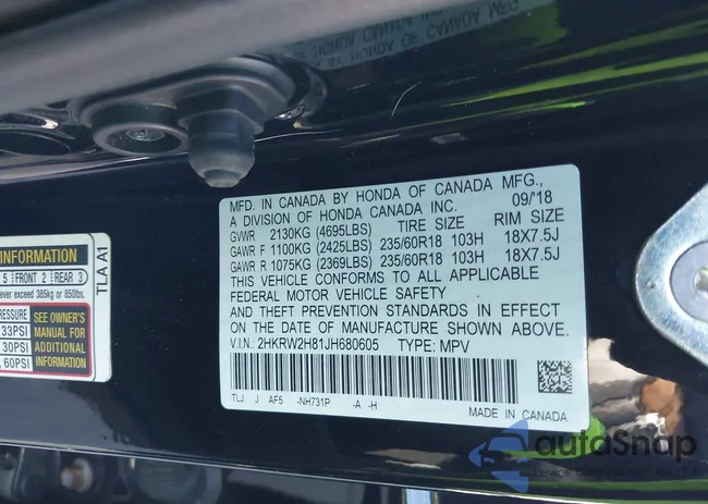 2HKRW2H81JH680605: 43912557