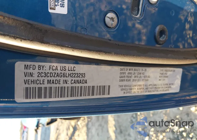 2C3CDZAG6LH223293: 43913832