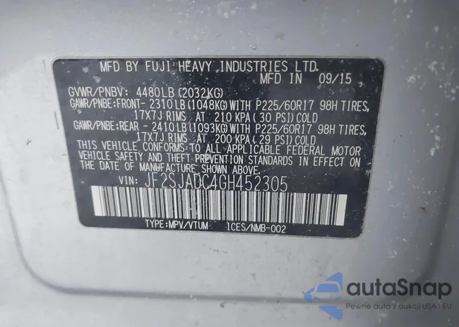 JF2SJADC4GH452305: 43913856