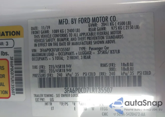 3FA6P0CD7LR135507: 43913999