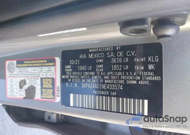 3KPA24AD1NE433574: 43914256