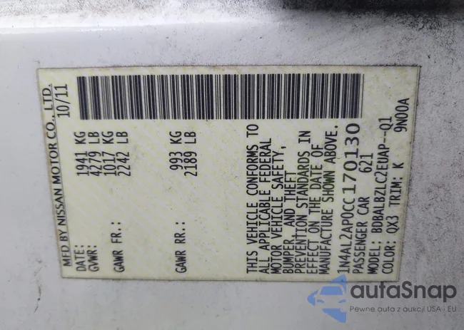 1N4AL2AP0CC170130: 43914280