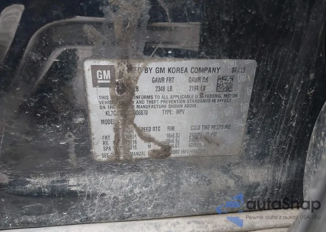 KL7CJLSB3KB906870: 43914366