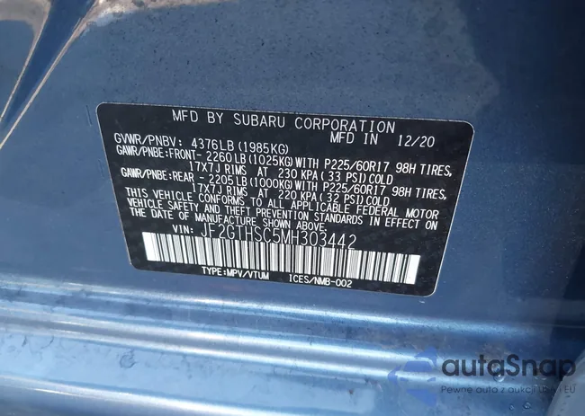 JF2GTHSC5MH303442: 43914382