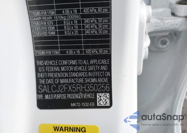 SALCJ2FX5RH350256: 43913404