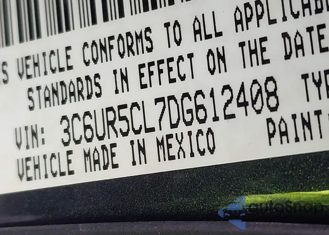 3C6UR5CL7DG612408: 43913520