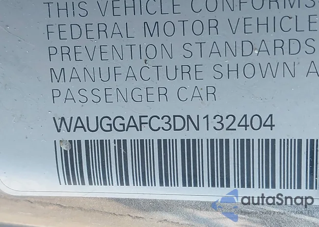 WAUGGAFC3DN132404: 43915022