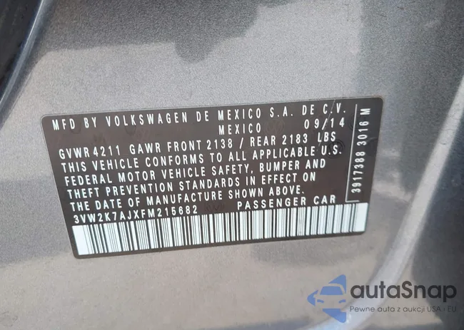 3VW2K7AJXFM215682: 43915124