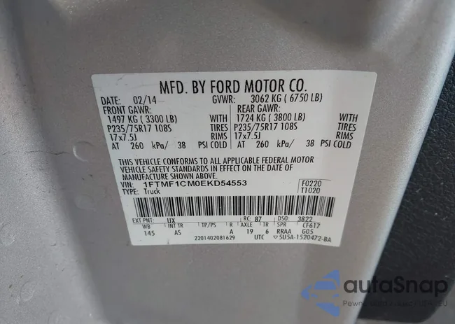 1FTMF1CM0EKD54553: 43915147