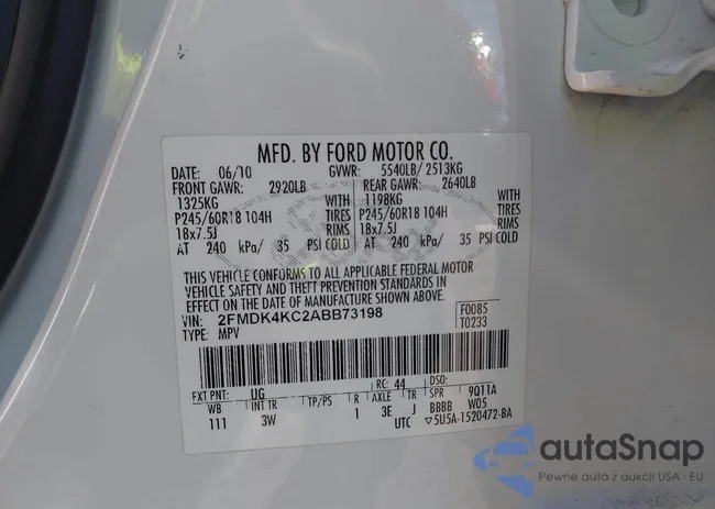 2FMDK4KC2ABB73198: 43916001