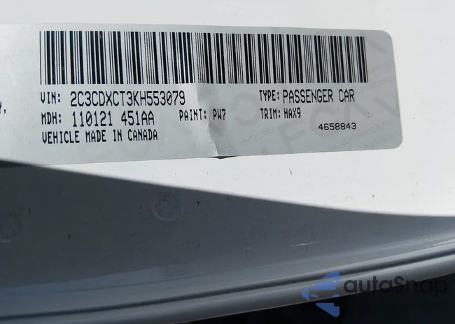 2C3CDXCT3KH553079: 43916155