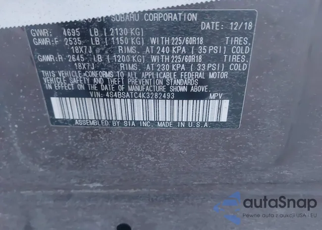 4S4BSATC4K3282493: 43916308