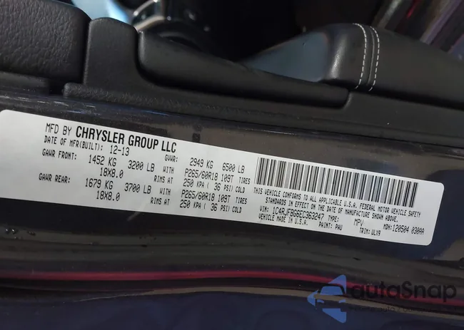 1C4RJFBG6EC363247: 43916323