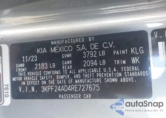 3KPF24AD4RE727675: 43915450