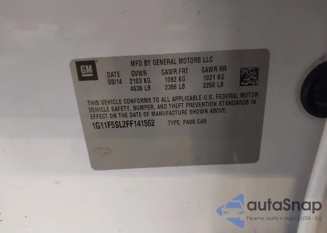 1G11F5SL2FF141562: 43915475