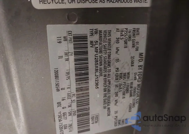 5LMFU285X8LJ12365: 43915529