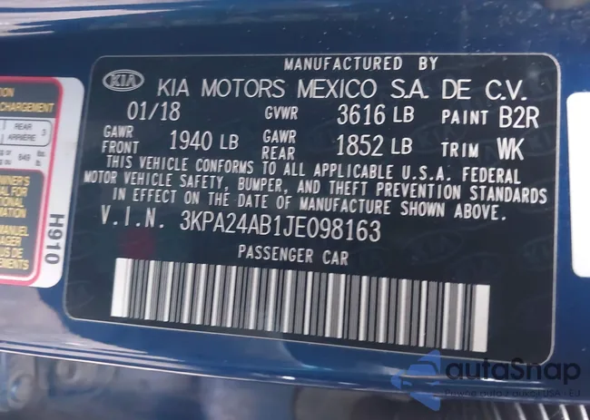 3KPA24AB1JE098163: 43915551