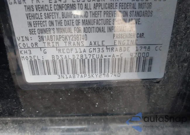 3N1AB7AP5KY298740: 43915660