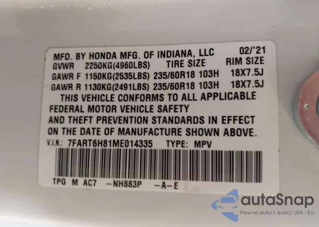 7FART6H81ME014335: 43915726