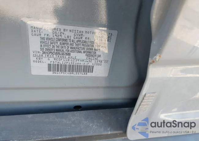 3N1CP5CV8RL557688: 43917050