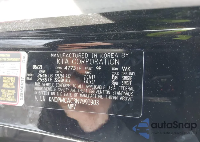 KNDPMCAC3N7991903: 43917059