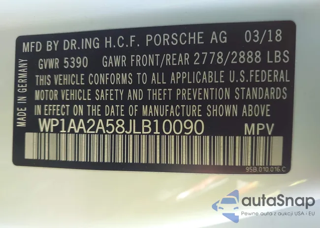 WP1AA2A58JLB10090: 43917082