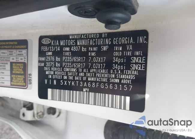 5XYKT3A68FG563157: 43917108