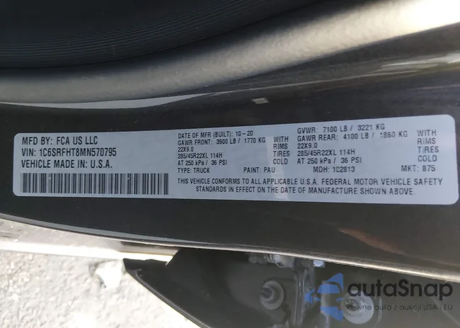 1C6SRFHT8MN570795: 43916548