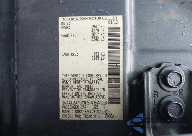 1N4AL2AP9CN548403: 43916589