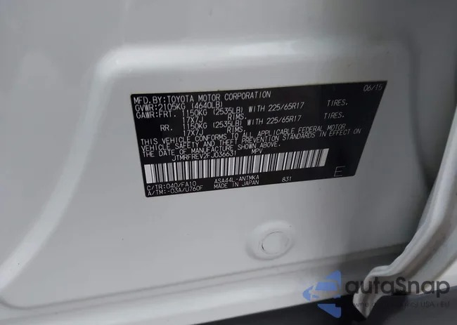 JTMRFREV2FJ036631: 43916653