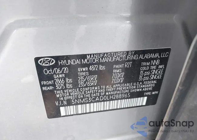 5NMS3CAD0LH288965: 43916681