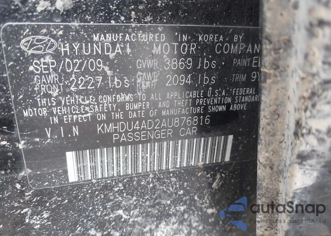 KMHDU4AD2AU876816: 43916784