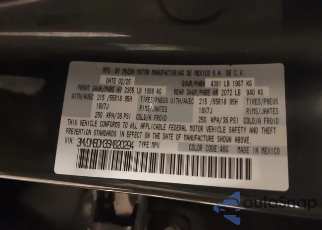 3MVDMBDM3SM820294: 43917803