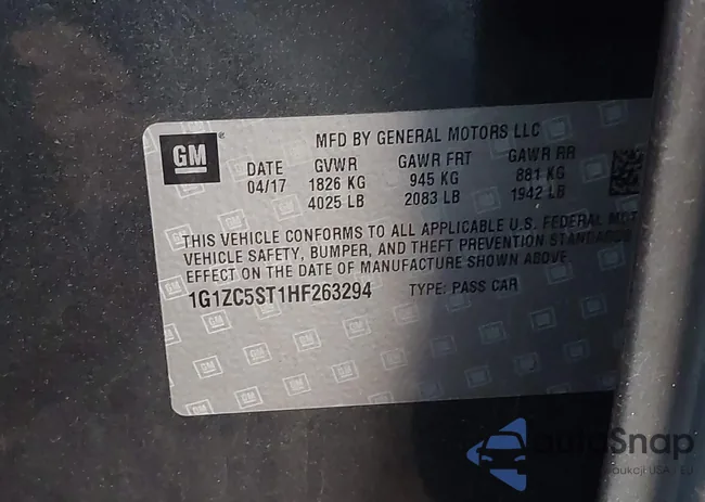 1G1ZC5ST1HF263294: 43917833