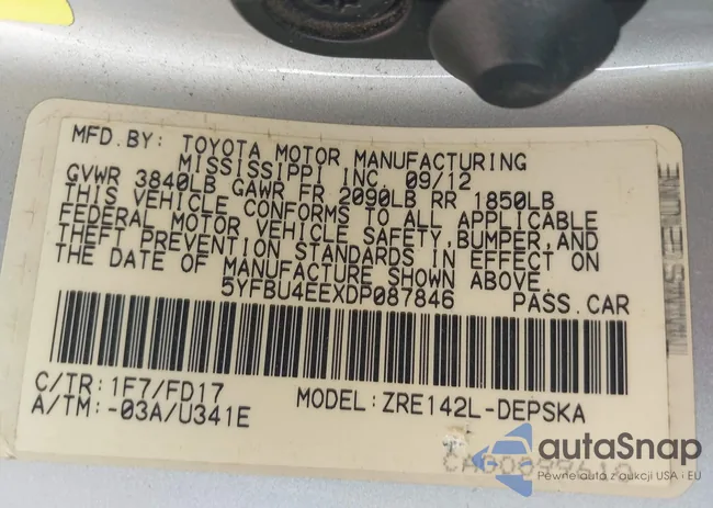 5YFBU4EEXDP087846: 43917995