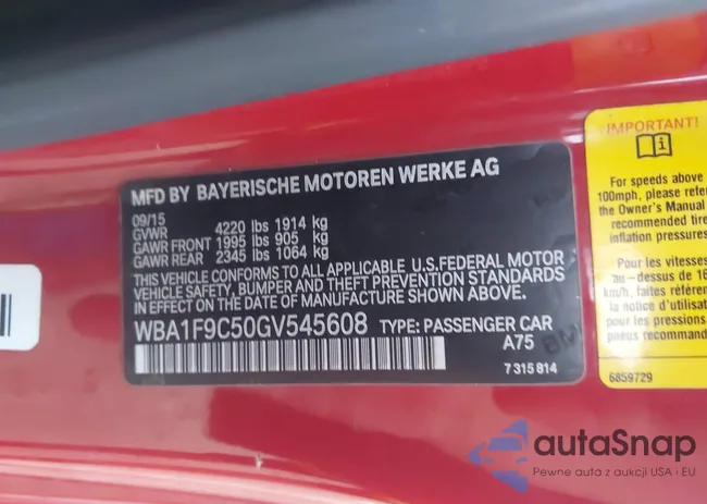 WBA1F9C50GV545608: 43918029