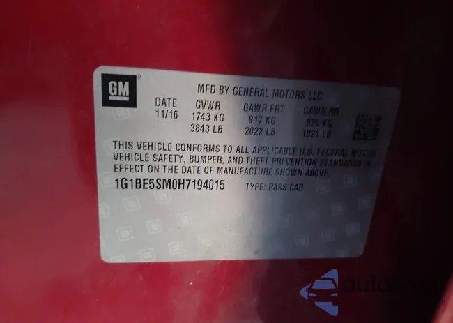 1G1BE5SM0H7194015: 43918233