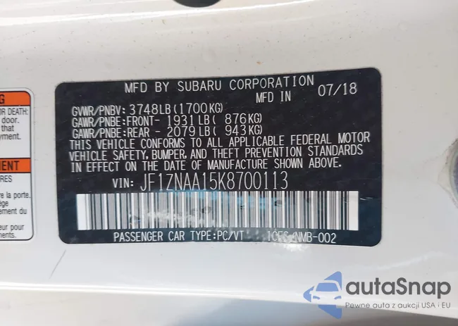 JF1ZNAA15K8700113: 43918310