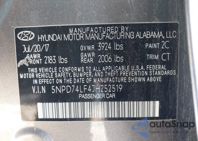 5NPD74LF4JH252519: 43918380