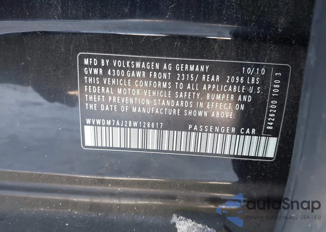 WVWDM7AJ2BW128617: 43917432